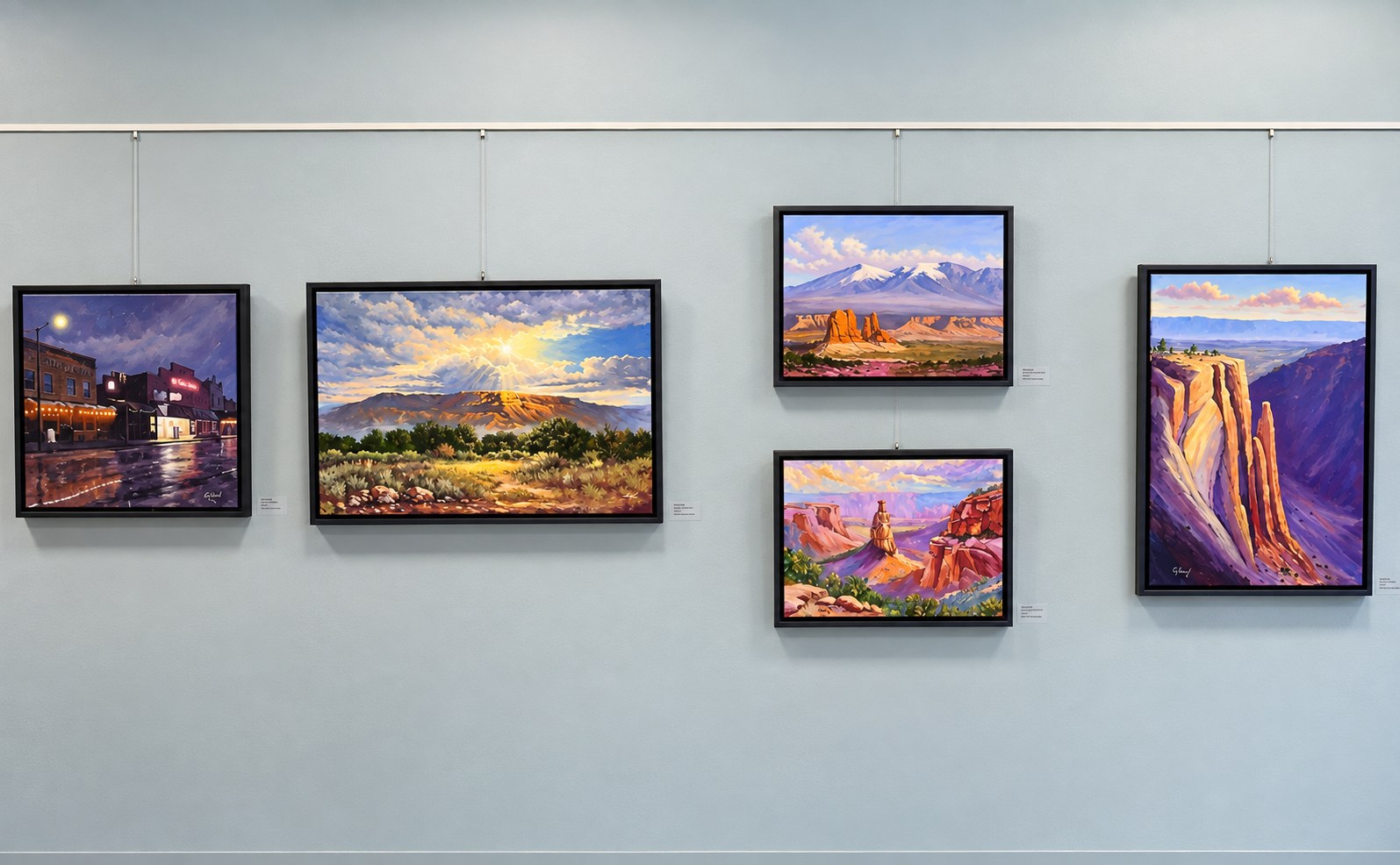 Additional paintings from George Wood's Grand Junction Convention Center exhibit