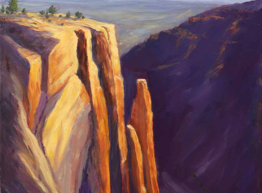 Canyon Rim, Colorado National Monument oil painting by George Wood