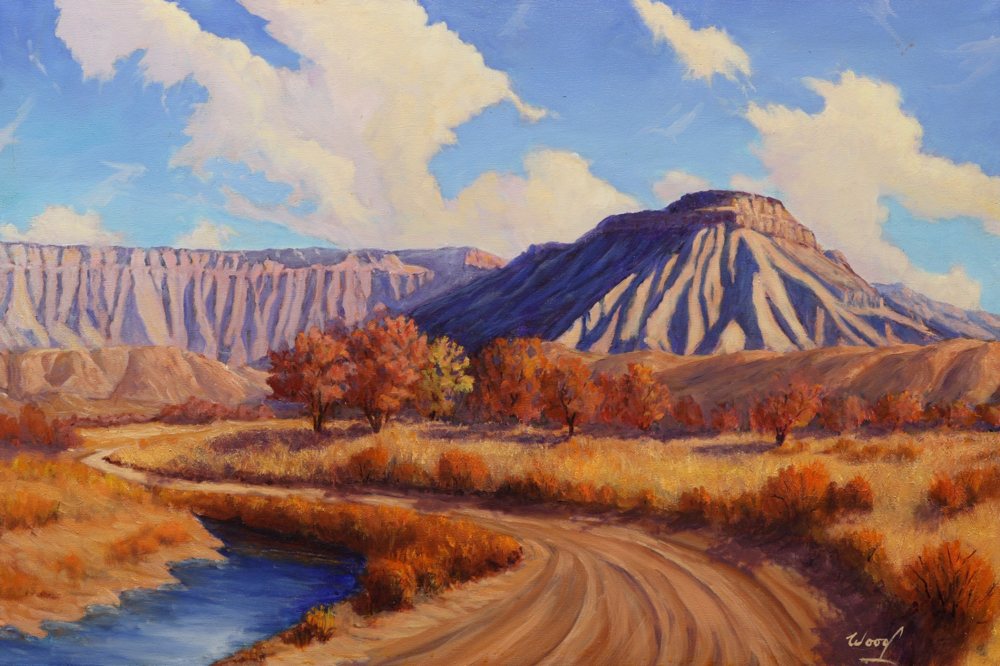 Mount Garfield, oil painting by George Wood